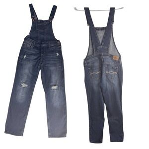 Abercrombie & Fitch Girls/Kids Denim Blue Overalls Sz 11/12